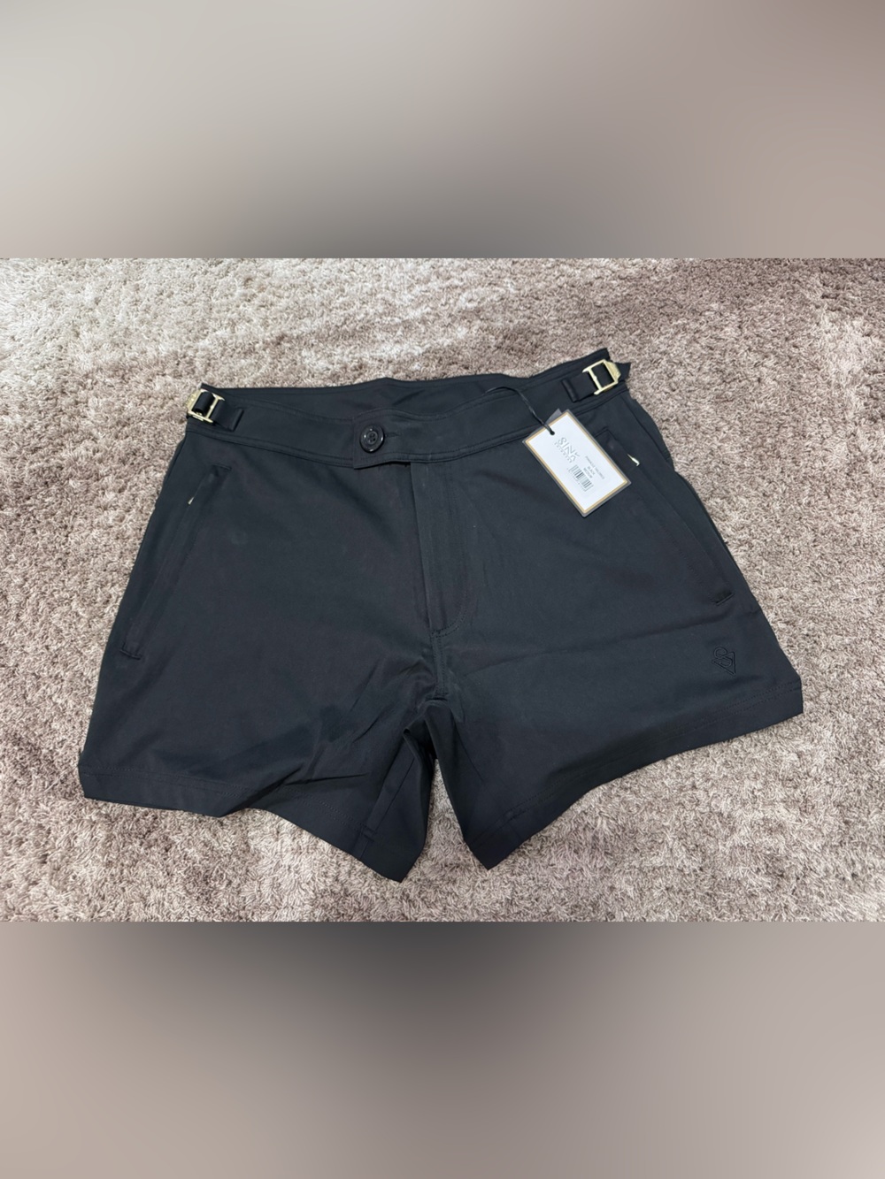 Sink swimwear Pinnacle Tailored Black Swim Shorts